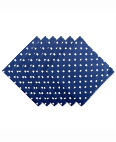 Design Imports Patriot Stars Napkin Set Of 6 In Red