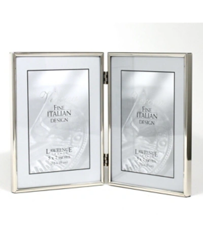 Lawrence Frames Hinged Double Simply Silver Metal Picture Frame In Silver