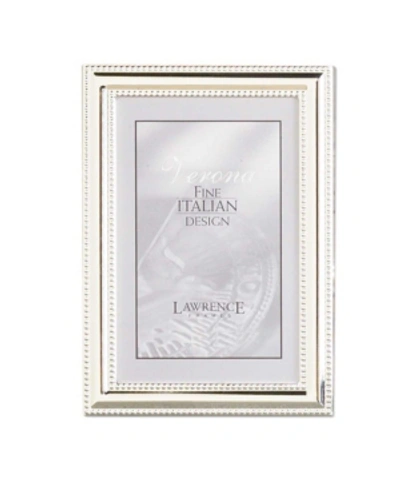 Lawrence Frames Metal Picture Frame Silver-plate With Delicate Beading In Silver
