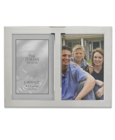 Shop Lawrence Frames Brushed Silver Metal And Shiny Metal Two Tone Hinged Double Opening Panel