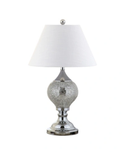 Jonathan Y Designs Louise 27in Mirrored Table Lamp In Silver