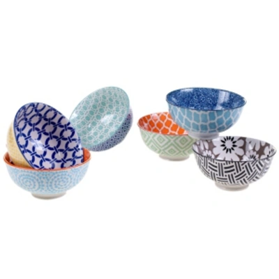 Certified International Chelsea Bowls Set Of 6 In Multicolored