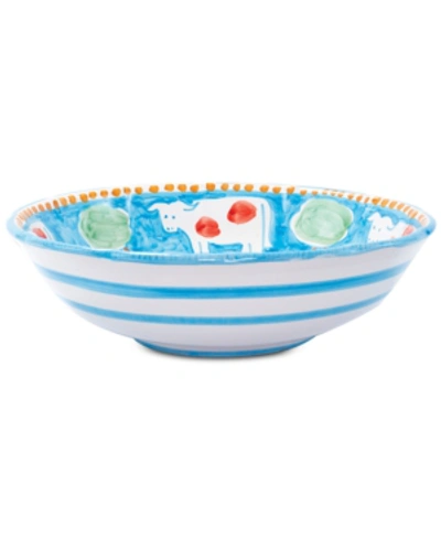 Shop Vietri Campagna Large Serving Bowl In Aqua