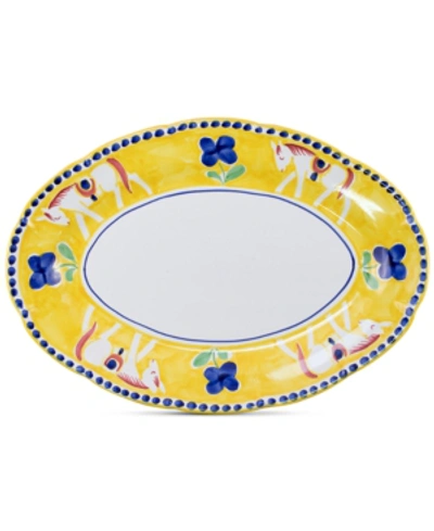 Shop Vietri Campagna Oval Platter In Yellow