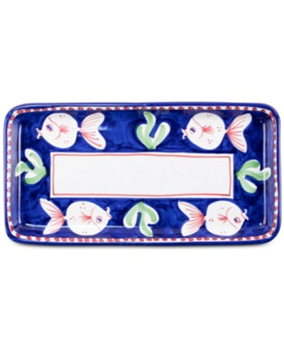 Vietri Campagna Rectangular Platter In Colbalt