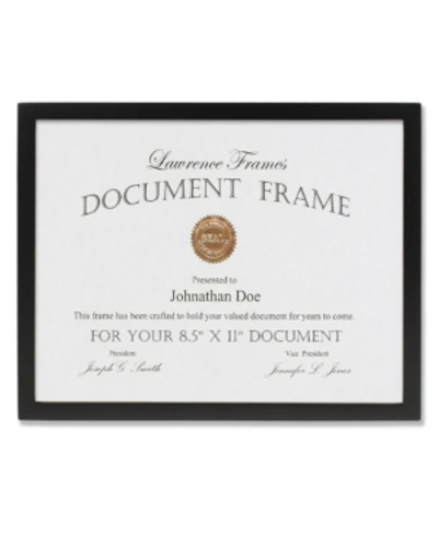 Shop Lawrence Frames Black Wood Certificate Picture Frame