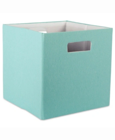 Shop Design Imports 11' Square Storage Bin In Turquoise