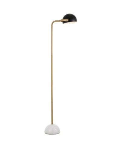 Shop Aflighting Af Lighting Lagoon Contemporary Floor Lamp In Black, Gold, Ivory