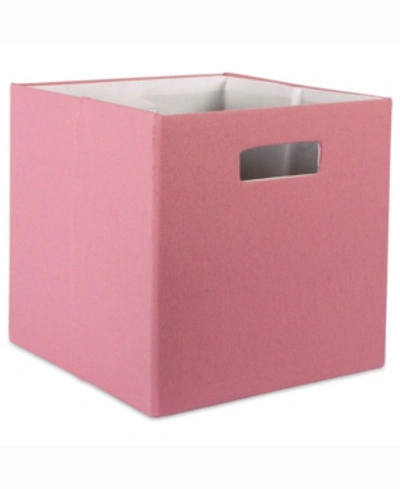 Shop Design Imports 11' Square Storage Bin In Pink