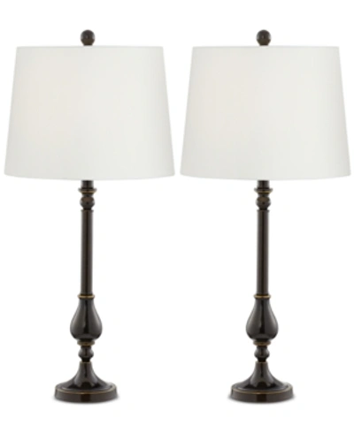 Shop Pacific Coast Nikola Table Lamp, Set Of 2 In Dark Brown