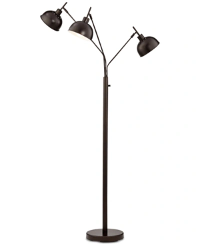 Shop Pacific Coast Downbridge 3-light Floor Lamp In Dark Brown