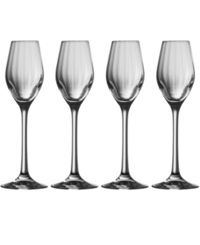 Shop Belleek Pottery Erne Sherry Glass Set Of 4 In Clear