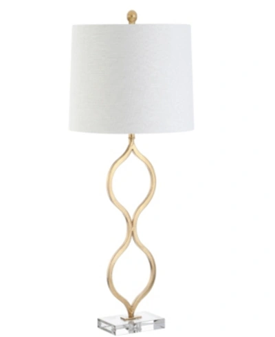 Shop Jonathan Y Levi Metal Or Crystal Led Table Lamp In Gold