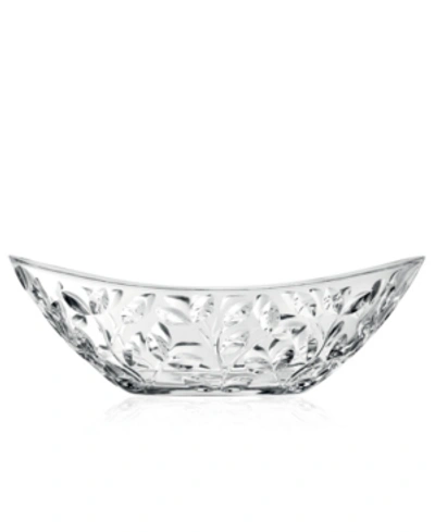 Shop Lorren Home Trends Rcr Laurus Crystal Oval Bowl In Clear