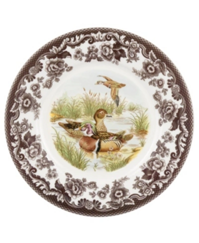 Shop Spode Woodland Duck Luncheon Plate In Brown