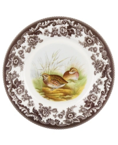 Shop Spode Woodland Quail Luncheon Plate In Brown