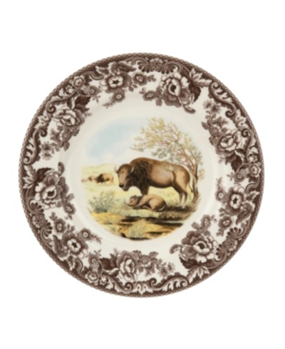 Shop Spode Woodland Bison Dinner Plate In Brown