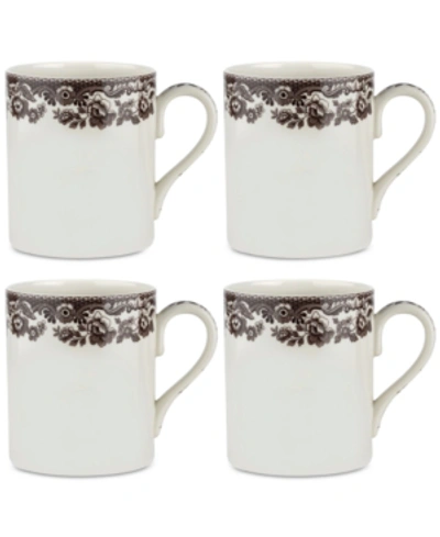 Spode Delamere Mugs, Set Of 4 In Brown