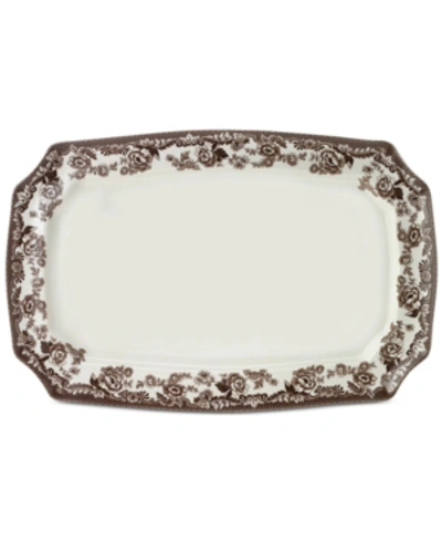 Shop Spode Delamere Rectangular Platter In Brown