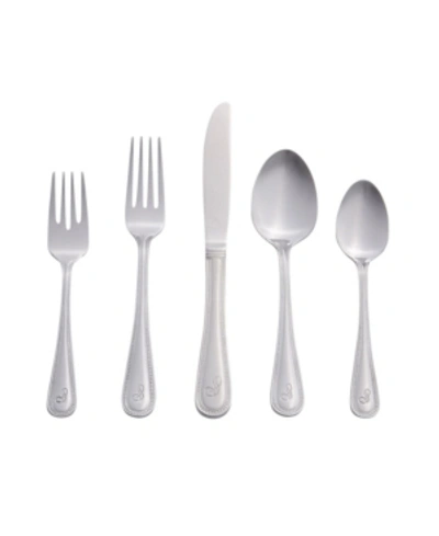 Shop Riverridge Home Riverridge Beaded 46 Piece Monogrammed Flatware Set In Silver