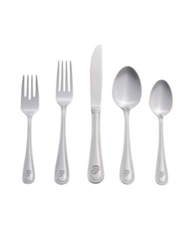 Riverridge Home Riverridge Beaded 46 Piece Monogrammed Flatware Set In Silver