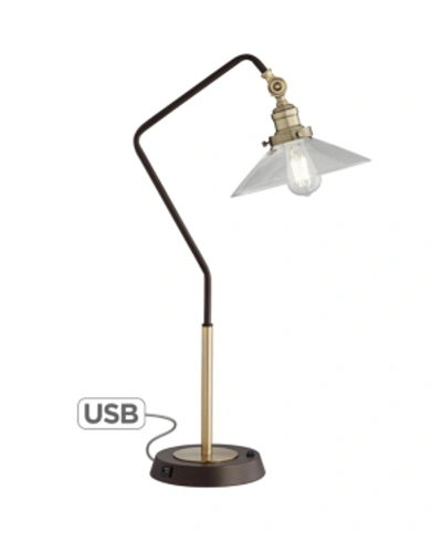 Shop Pacific Coast Industrial Bronze And Brass Table Lamp