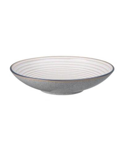 Shop Denby Studio Craft Grey Large Ridged Bowl In Studio Grey