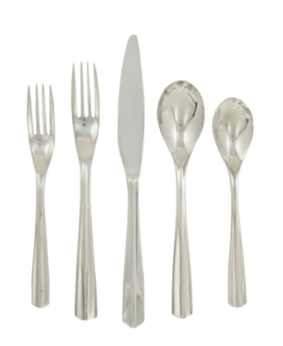 Shop Ginkgo Nocturne 42 Piece Set In Silver