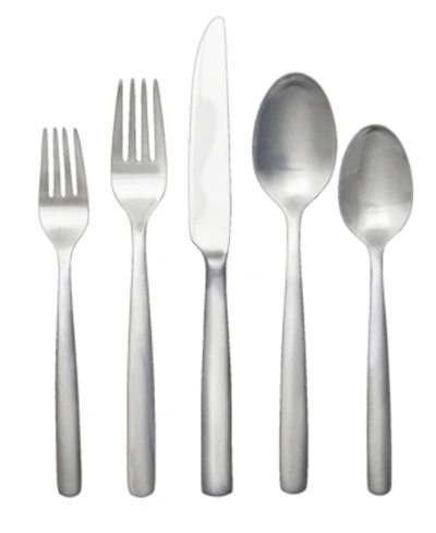 Shop Ginkgo Simple 42 Piece Set In Silver