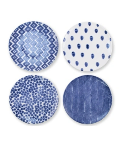 VIETRI SANTORINI ASSORTED DINNER PLATES 