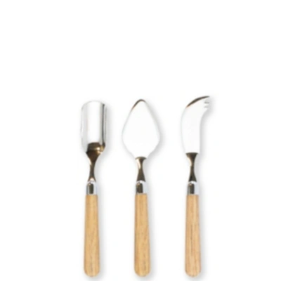 Shop Vietri Albero Cheese Knife Set In Oak