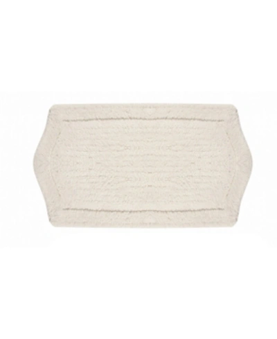 Home Weavers Waterford Bath Rug, 24" X 40" In White