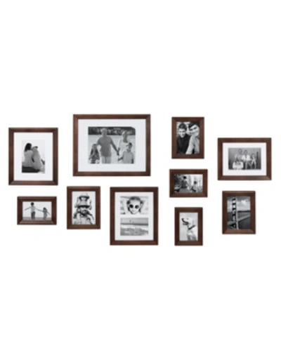 Shop Kate And Laurel Bordeaux Gallery Wall Wood Picture Frame Set In Brown