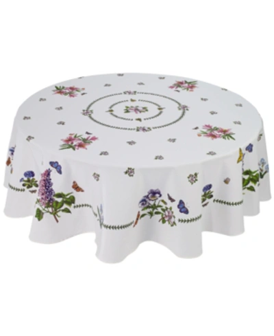 Shop Avanti Portmeirion Botanic Garden 70" Round Tablecloth In Ivory
