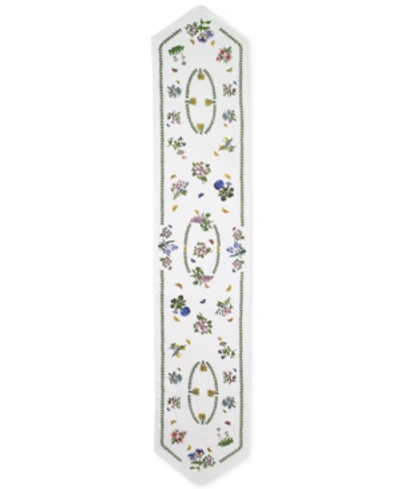 Shop Avanti Portmeirion Botanic Garden 72" Table Runner In Ivory