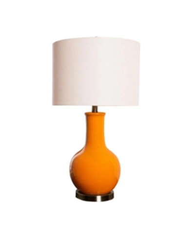 Shop Abbyson Living Shandi Orange Ceramic Table Lamp