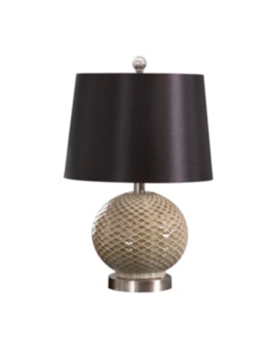 Shop Abbyson Living Montgomery Ceramic Textured Table Lamp In Multi