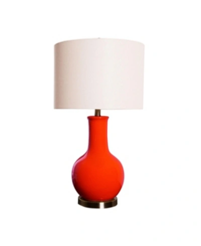 Shop Abbyson Living Shandi Red Ceramic Table Lamp