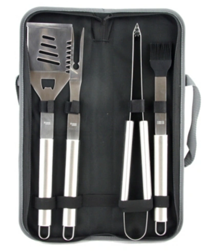Shop Gibson Grill Basics 5 Piece Grill Basics Bbq Set In Silver