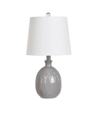 Shop Crestview 21" Ceramic Table Lamp In Grey