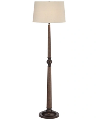 Shop Pacific Coast Pacific Coat Farmhouse Wood And Metal Floor Lamp In Walnut