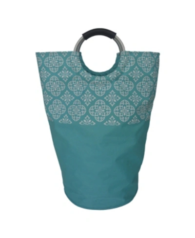 Shop Redmon Since Redmon Soft Handle Medallion Laundry Bag In Teal