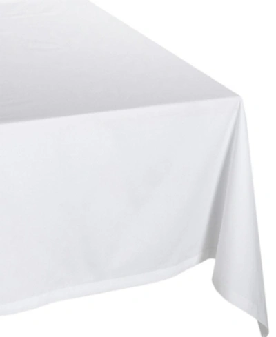 Design Imports Polyester Tablecloth 60" X 120" In White