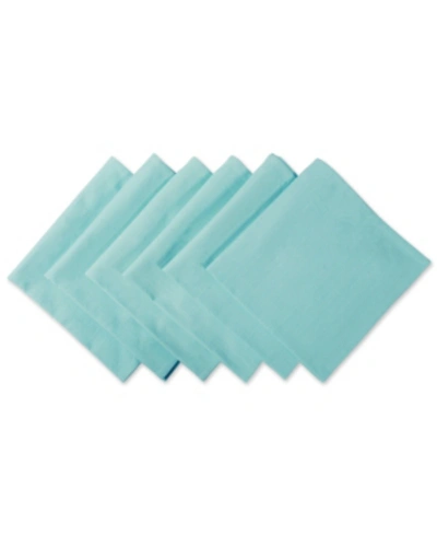 Design Imports Napkin, Set Of 6 In Turquoisea