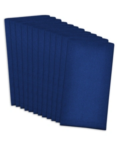 Shop Design Imports Buffet Napkins, Set Of 12 In Navy