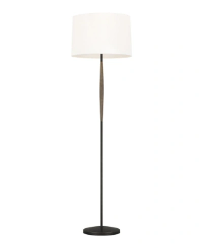 Shop Ed Ellen Degeneres Ferrelli 1-light Floor Lamp In Weathered Oak Wood