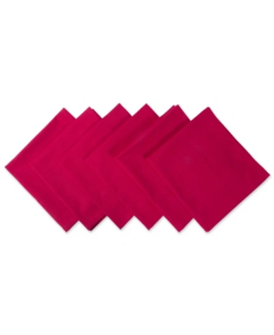 Shop Design Imports Napkin, Set Of 6 In Red