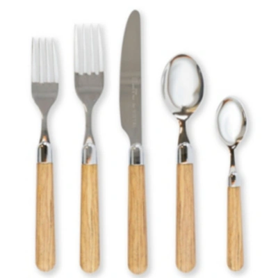 Shop Vietri Albero Five-piece Place Setting In Elm