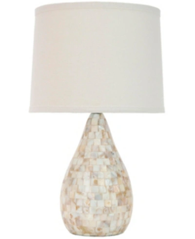 Shop Safavieh Lauralie 20.5"h Capiz Shell Lamp In Ivory