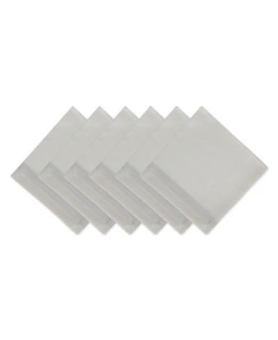 Design Imports Sparkle Stripe Napkin Set In Silver